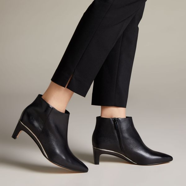 Clarks Womens Ellis Eden Ankle Boots Black | UK-8593062